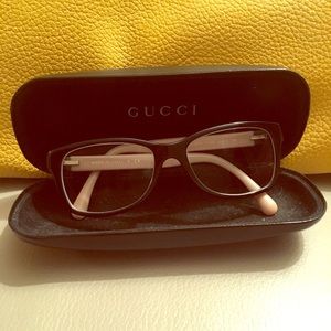 Chanel prescription glasses + Gucci glasses case